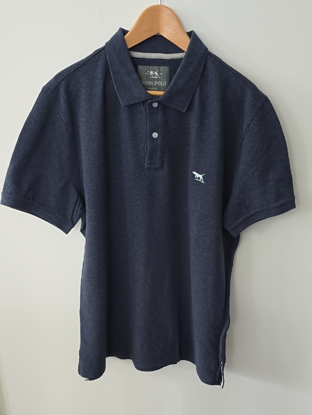 Rodd & Gunn Navy Short-Sleeve Polo with Subtle Logo